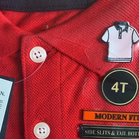 US Polo Toddler School Uniform Polo Shirt Red - Picture 6 of 6